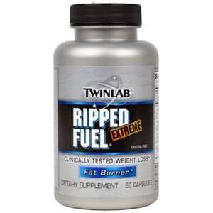  Twinlab Ripped Fuel Extreme Fat Burner 60 Capsules Health 