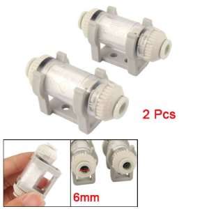   6mm OD Tube In Line Type Air Suction Vacuum Filter ZFC100 06 B 2 Pcs