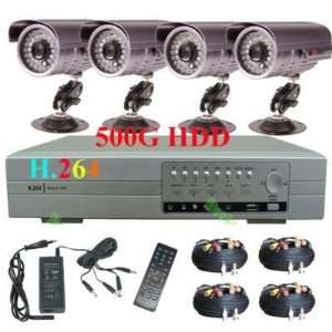   36led camera 500gb h.264 dvr cctv security system home