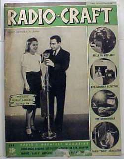 1940 Radio Craft Magazine Wireless Public Address  