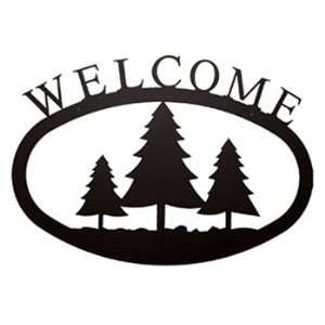  Pine Trees Welcome Sign Large 17.5in.W x 12.5in.H x 0in.D 
