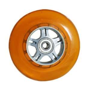 Curb Dog Scooter Wheels Orange 100mm with Sealed Cartridge Bearings 