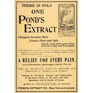   Ad Ponds Extract Lotion Health Cure Illness PIles   Original Print Ad