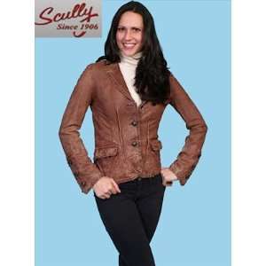  Scully Washed Lamb Jacket L227 Rust Womens: Sports 