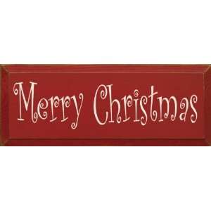  Merry Christmas (Curlz) Wooden Sign
