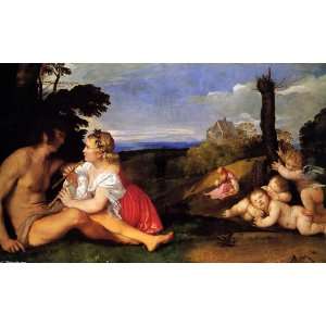 FRAMED oil paintings   Titian   Tiziano Vecelli   24 x 14 inches   The 
