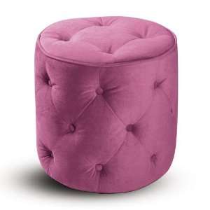  Avenue Six Curves Tufted Round Ottoman