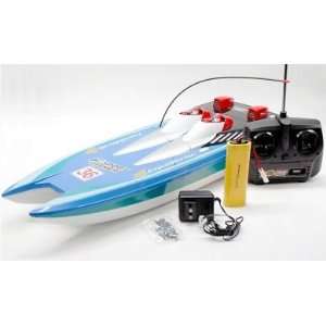   Offshore Racing Remote Controlled Racing Boat (Blue): Toys & Games