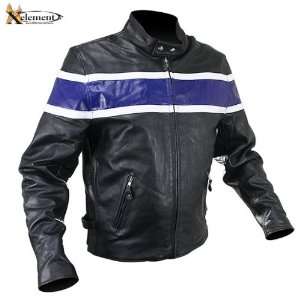  Mens Cool Rider Collarless Motorcycle Jacket   Size : 3XL 