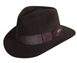 Indiana Jones Wool Fedora Hat   Officially Licensed   Crushable  