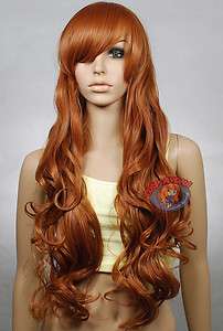   Temp Series Light Brown Curly wavy Long Cosplay DNA Wigs 967LLB  