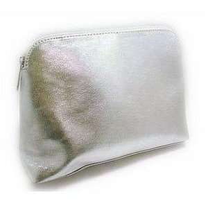  Clinique Large Size Practical Silver Cosmetic Bag/Make up 