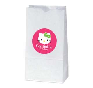 HELLO KITTY Party Favors TREAT BAG STICKERS  
