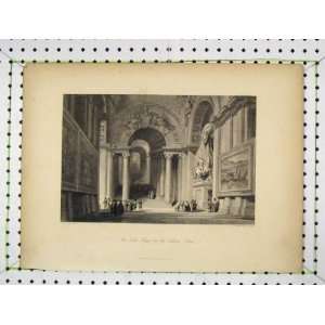  Antique Engraving View Scala Regia Vatican Rome Challis 
