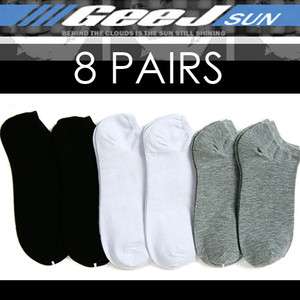 Socks   Mens Low cut Ankle No show socks 8 pairs lots size 10 13 #A1 