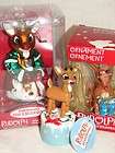 RUDOLPH The RED NOSED REINDEER Christmas ORNAMENTS 2010 Glass CVS