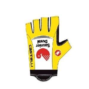  Castelli 2008 Saunier Duval Cycling Gloves   Yellow 
