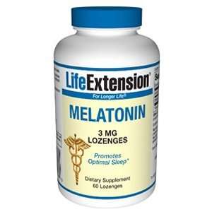 Melatonin, 3 mg, 60 lozenges