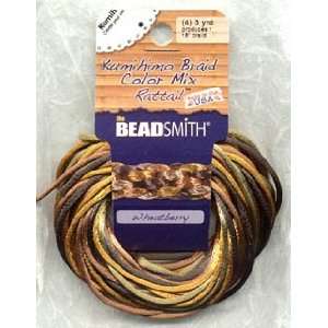  Rattail Satin Cord, Wheatberry Color Pack Arts, Crafts 
