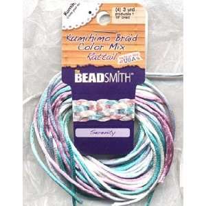  Rattail Satin Cord, Serenity Color Pack Arts, Crafts 
