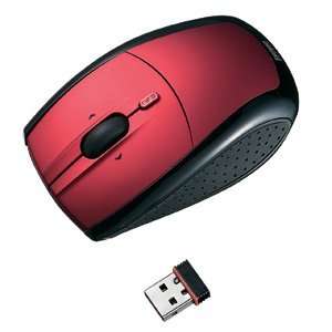  Sanwa Supply Wireless Optical Mouse 1000dpi Red 