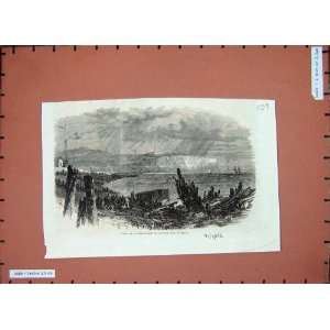   : 1866 Ship Wreck Swedish Brig Sandown Isle Wight Art: Home & Kitchen