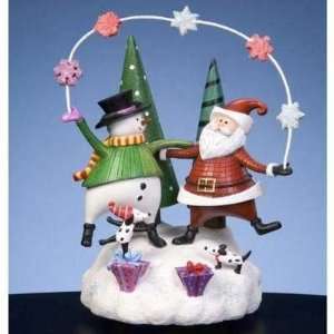  Santa and Snowman Juggle Figurine