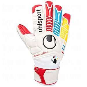  uhlsport Ergonomic Supersoft Goalie Gloves White/Red 