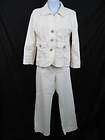 GERARD DAREL Ivory Cotton Blazer Pants Set Outfit 38/40