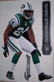 Darrelle Revis FATHEAD New York Jets NFL 16x11 Official Wall Graphic 