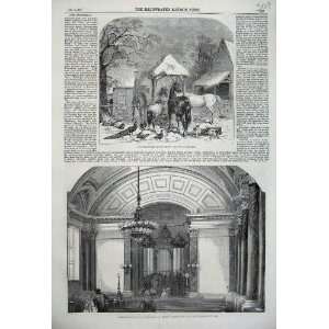   1859 Strawyard Christmas Church Saltaire Interior Pews