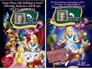 Alice in Wonderland VIP Birthday Invitations & Favors  