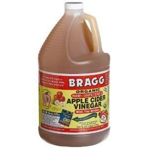 Bragg Organic Apple Cider Vinegar 1 GAL (Pack of 4):  