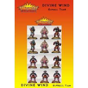   : Divine Wind Elfball Fantasy Football Miniatures Team: Toys & Games