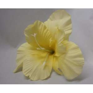  Yellow Real Touch Day Lily Hair Flower Clip: Beauty