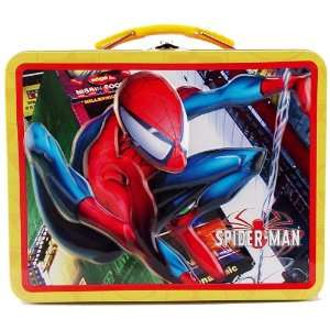  Super Hero Spiderman Tin Lunch Box: Toys & Games