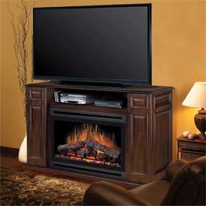  Logs Dimplex Atwood TV Stand with Electric Fireplace in 