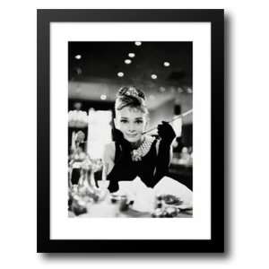  Audrey Hepburn, Breakfast At Tiffanys 28x36 Framed Art 