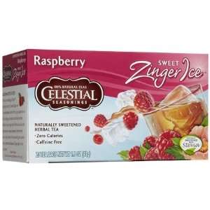  Raspberry Sweet Zinger Ice Tea Bags, 20 ct (Quantity of 5 