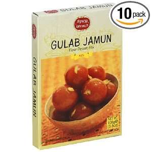 Spicy World Instant Gulab Jamun Mix 3.5 Ounce Packet (Pack of 10 