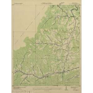  USGS TOPO MAP DELLWOOD QUAD NORTH CAROLINA NC 1935: Home 