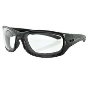 Bobster Rukus Black Frame Sunglasses With Anti Fog Photochromatic Lens