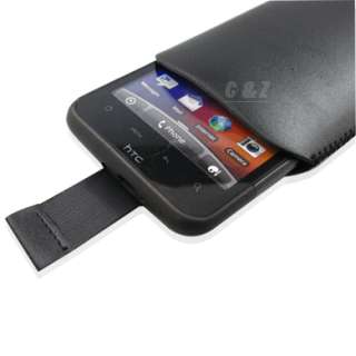 Leather Case Pouch + LCD Film HTC Sensation 4G c  