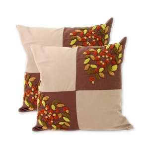  Cotton cushion covers, Denpasar Harmony (pair)