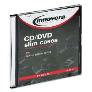  Innovera 85826   CD/DVD Polystyrene Thin Line Storage Case 