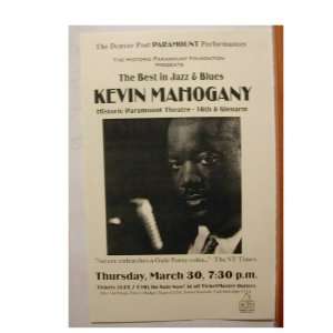  Kevin Mahogany Handbill Denver poster 