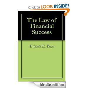   Law of Financial Success Edward E. Beals  Kindle Store
