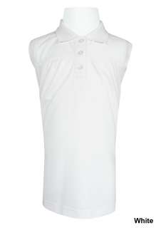 New Izod G Golf Girls Sleeveless Polo White Large  