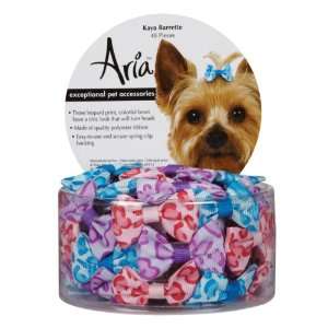  Aria Polyester Kaya Dog Barrettes Canister, 1 1/2 Inch, 48 