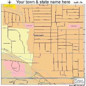  Street & Road Map of Windsor Heights, Iowa IA   Printed 